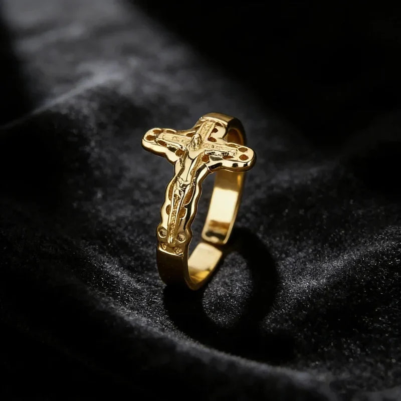 Anello Gesù Crocifisso - Fede da Indossare
